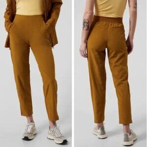 ATHLETA Brooklyn Ankle Pants 198671 in Brass Yellow 10